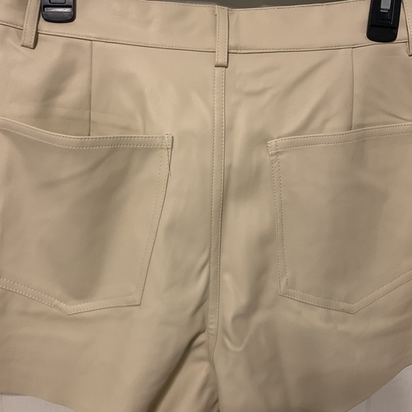 We Wore What Vegan Leather Flare Shorts - Picture 5 of 8